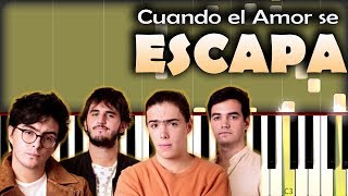 Video thumbnail of "Morat - Cuando el Amor se Escapa | Piano Tutorial / Cover"