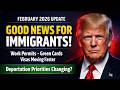 US Immigration Good News February 2026, Faster Work Permits, Green Card Visa Processing Improvements