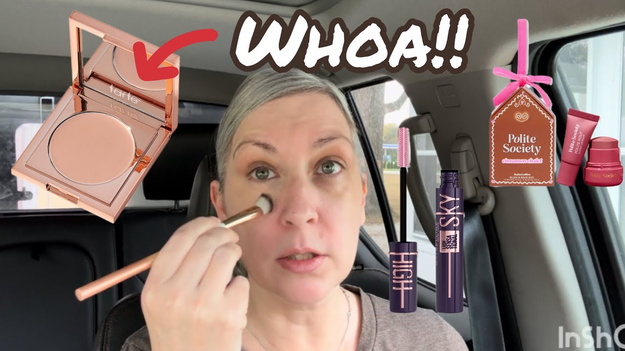 Корректор Tarte Colored Clay CC Undereye Corrector, тушь Lash Sensational Sky High Purple, прилич...