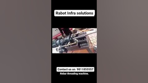 Rebar threading machine