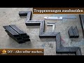Stahltreppe selber bauen / Treppenwangen zuschneiden (50 mm Quadratrohr)