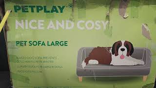 ALDI PET PLAY LARGE SOFA Unboxing and Review by FE