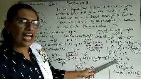 Standard 10, Circle ,Problem set 3, Q 9 to Q 11 by Math-my life Devyani