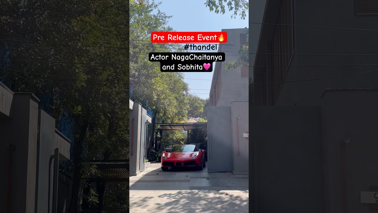 Actor NagaChaitanya going for his Pre Release event 