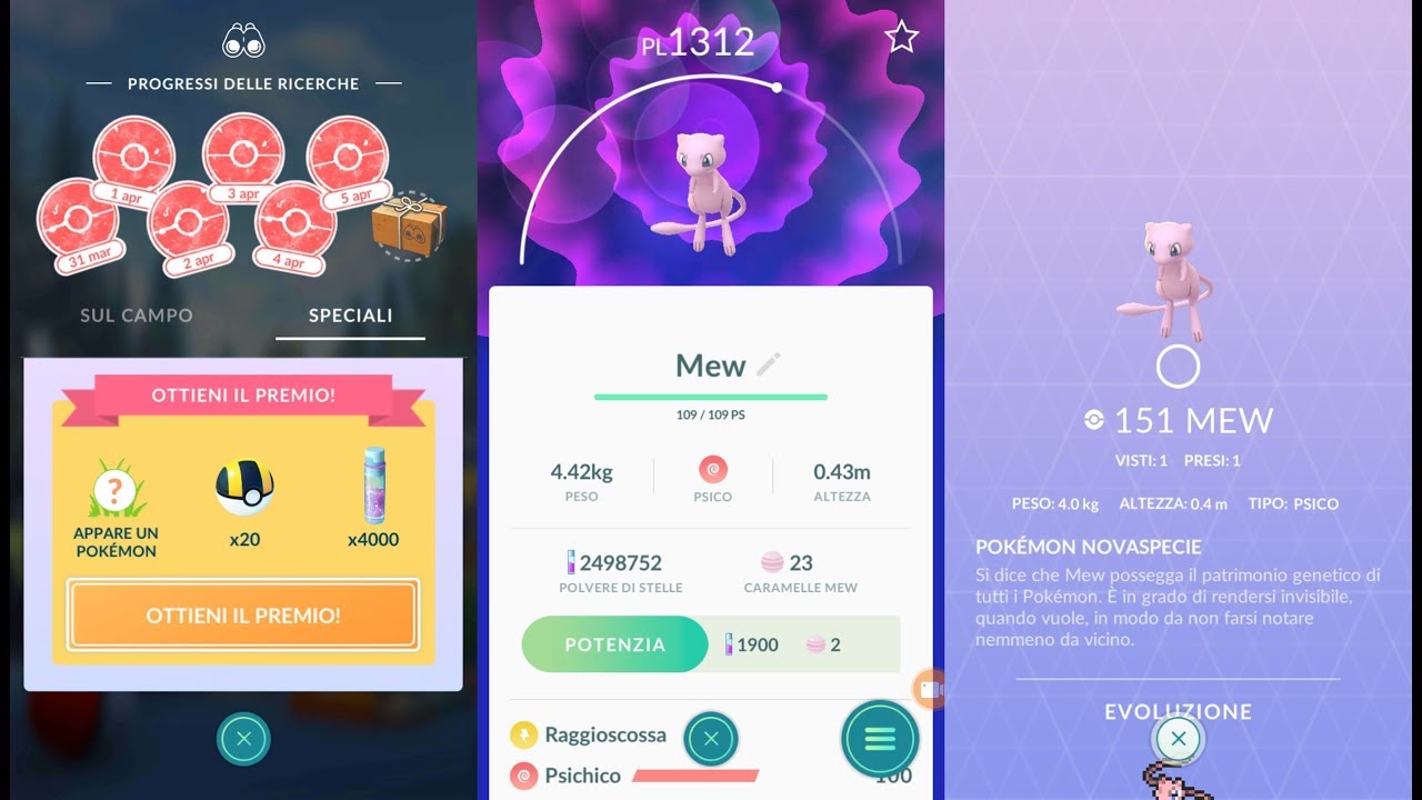 Pokémon GO - Catching 91% IV Mew! Completing Special Research to 