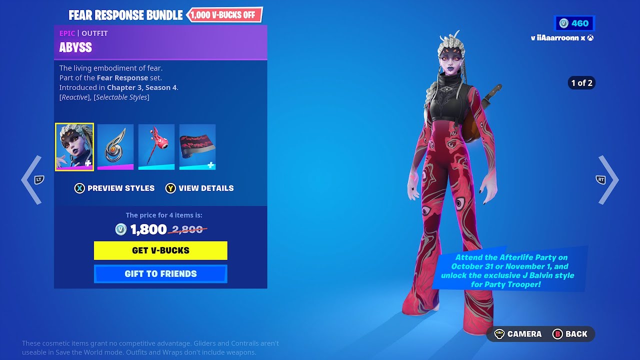 Fortnite Item Shop, October 30th 2023 - ABYSS SKIN RETURNS!!
