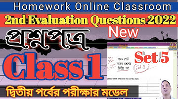 Class 1 Second Evaluation Questions Answer Ability to Communicate || Model Questions Set 5