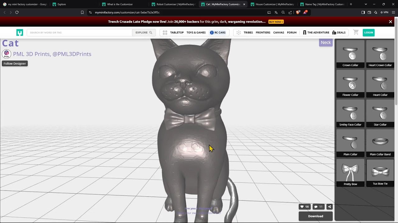 Videoguide - Myminifactory Customizer, Visualize, Customize, Download ...