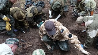 Подъем бойцов на вахте памяти. Поисковый отряд Фронт