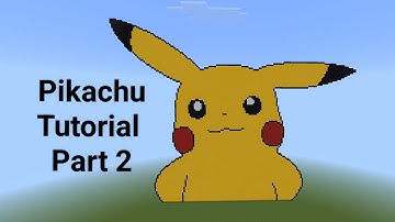 Minecraft: Pikachu Pixel Art Part-2 