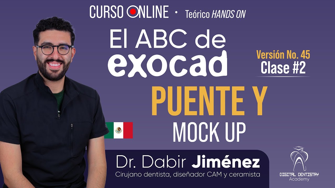 Cómo realizar PUENTE Y MOCK UP en #EXOCAD / El ABC de Exocad - Versión #45 Clase #2