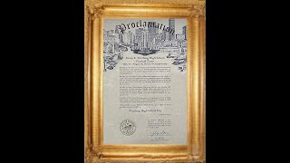 Evan E. Worthing Senior High School Football Team City Hall Nov 2024 Proclamation Day