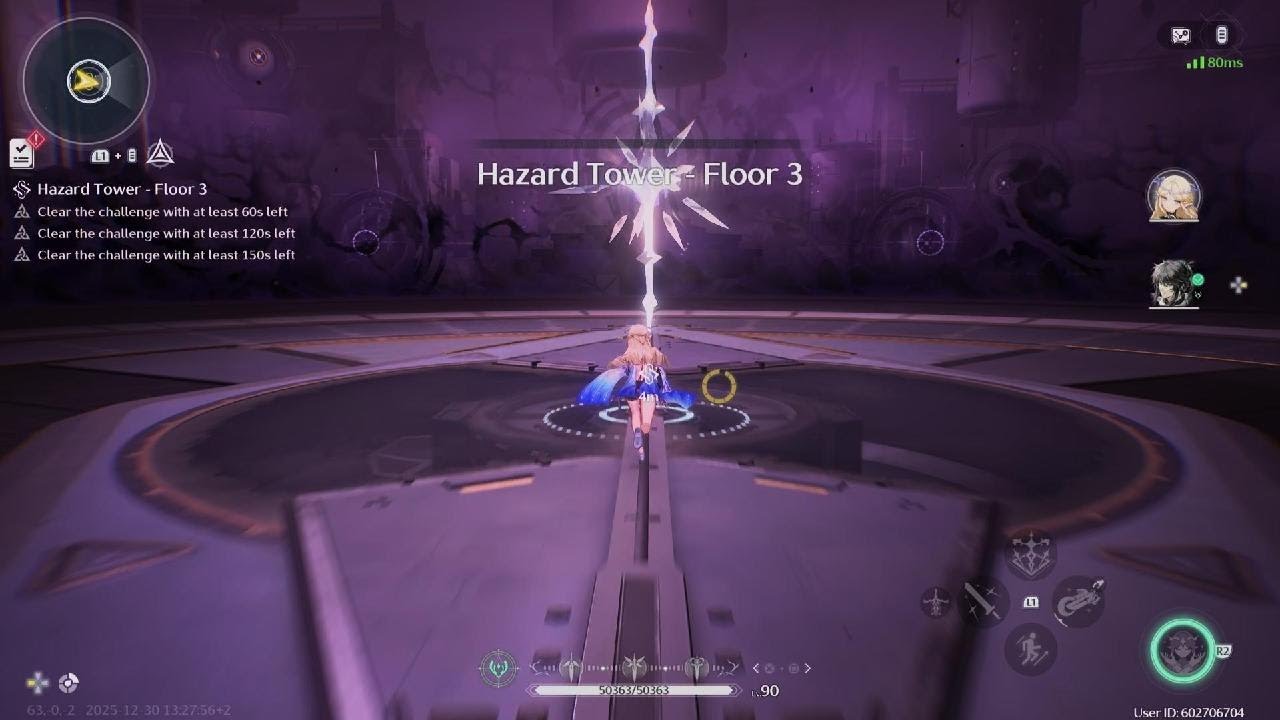 Wuthering Waves | Cartethyia S1 R1 & Qiuyuan S0 EoG R4 duo Hazard tower 3F