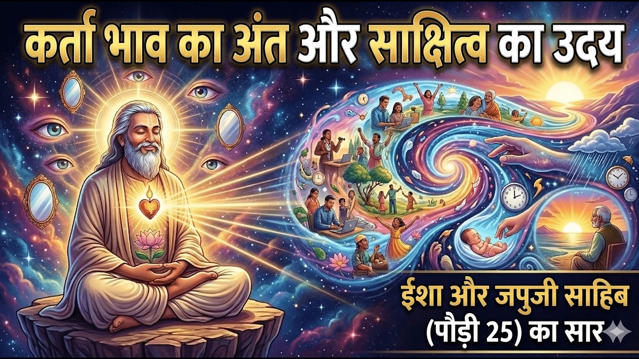 9/3/26 - अंतिम आदेश: जो होता है होने दो, जब होता है होने दो | परमात्मा कर्ता नहीं है। जपुजी साहिब 25