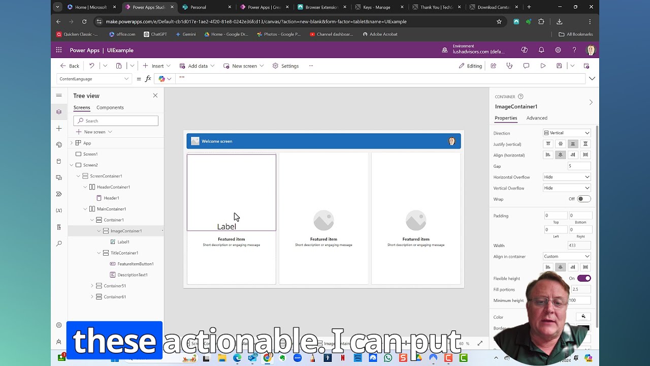 New PowerApps Screens: A Deep Dive into Containers [782024.1758] - YouTube