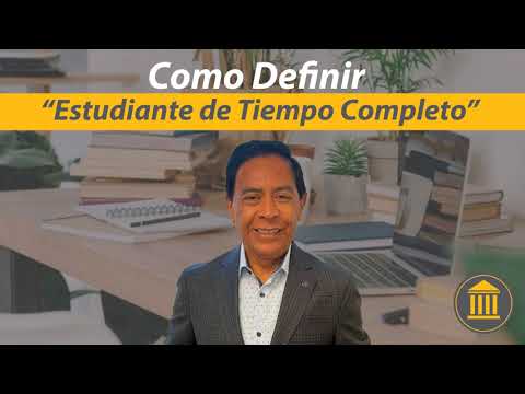 Video: ¿Estaba matriculado como estudiante de tiempo completo?