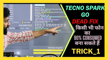 emmcका healthबनाना सीखिए ,Tecno Spark Go Dead Fix,90% consumed emmc Fix with Ufi Box,ufi live class