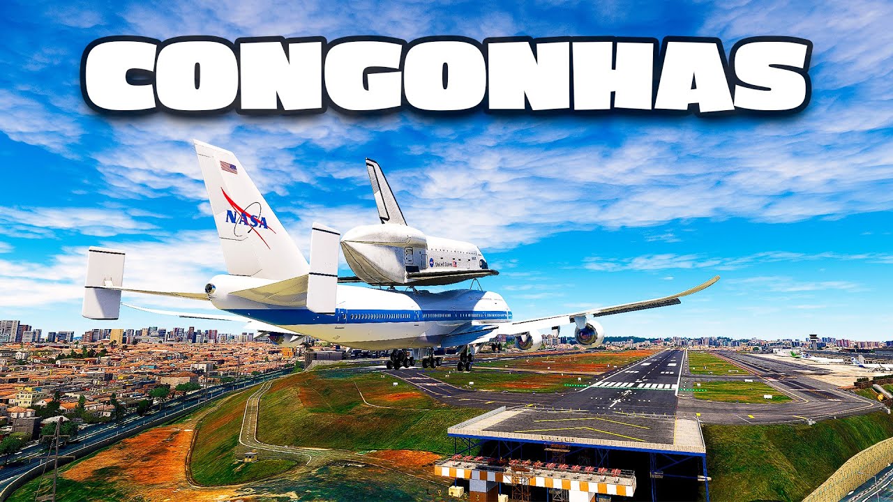 Pousando aviões grandes no aeroporto de Congonhas!