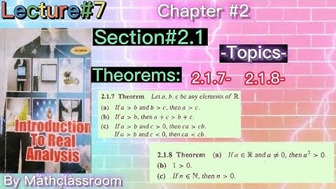 chapter#2 Section#2.1 Theorem#2.1-7&2.18 by Máthçlàssroom