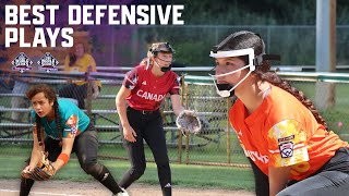 13 Mins Of Best Defensive Plays Junior & Senior League Softball World Series Teenage Divisions