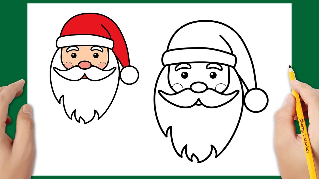 Como desenhar Papai Noel fácil | Desenhos de Natal - YouTube