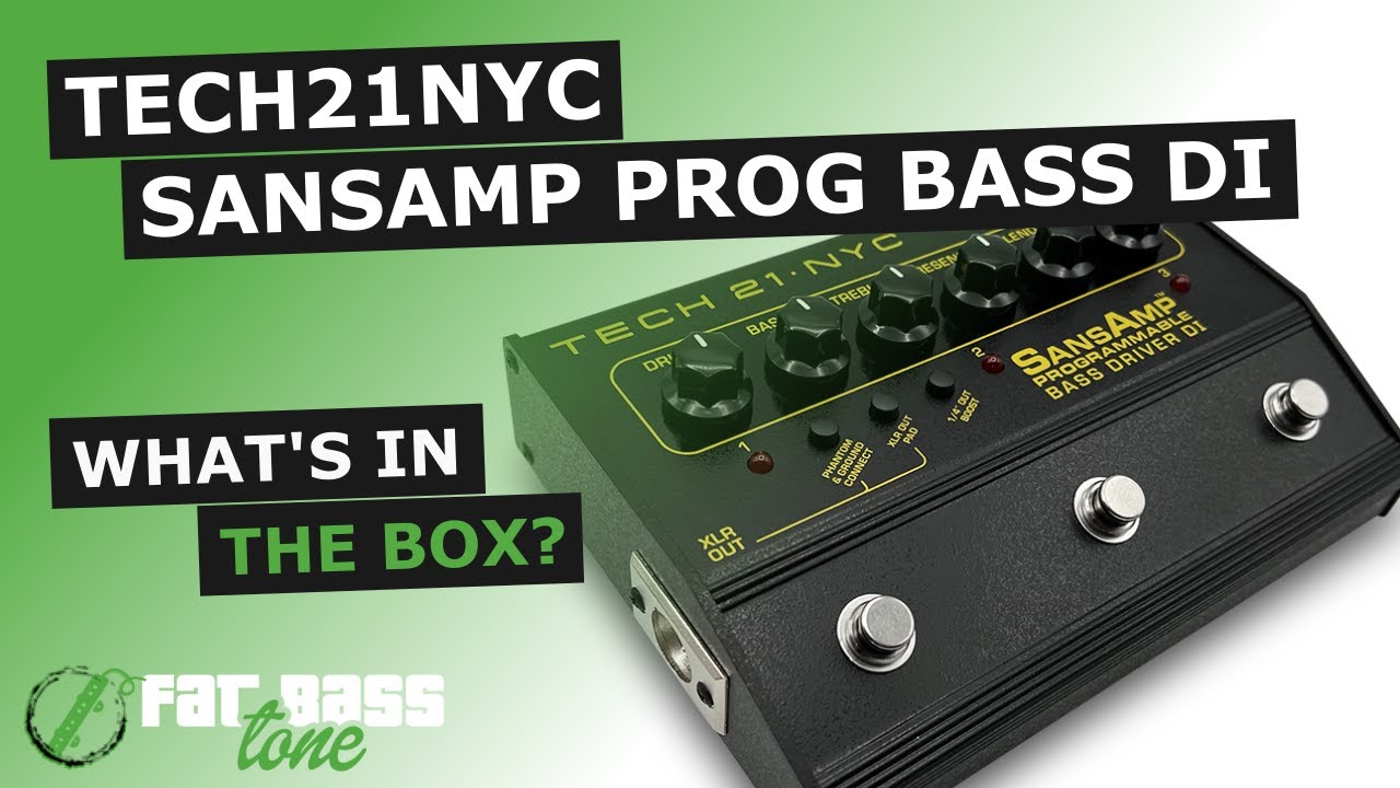Tech 21 SansAmp Programmable Bass Driver DI Pedal: What’s In The Box (A  Close-Up Look)