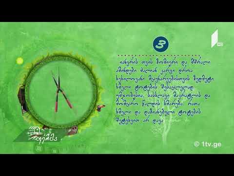 #უკეთრომაკეთო იანვარში ბაღ-ბოსტანში ჩასატარებელი სამუშაოები