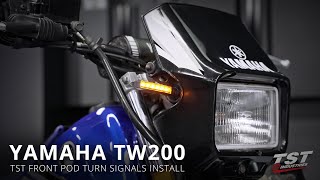 How to install LED Front Turn Signals on a Yamaha TW200 by TST Industries