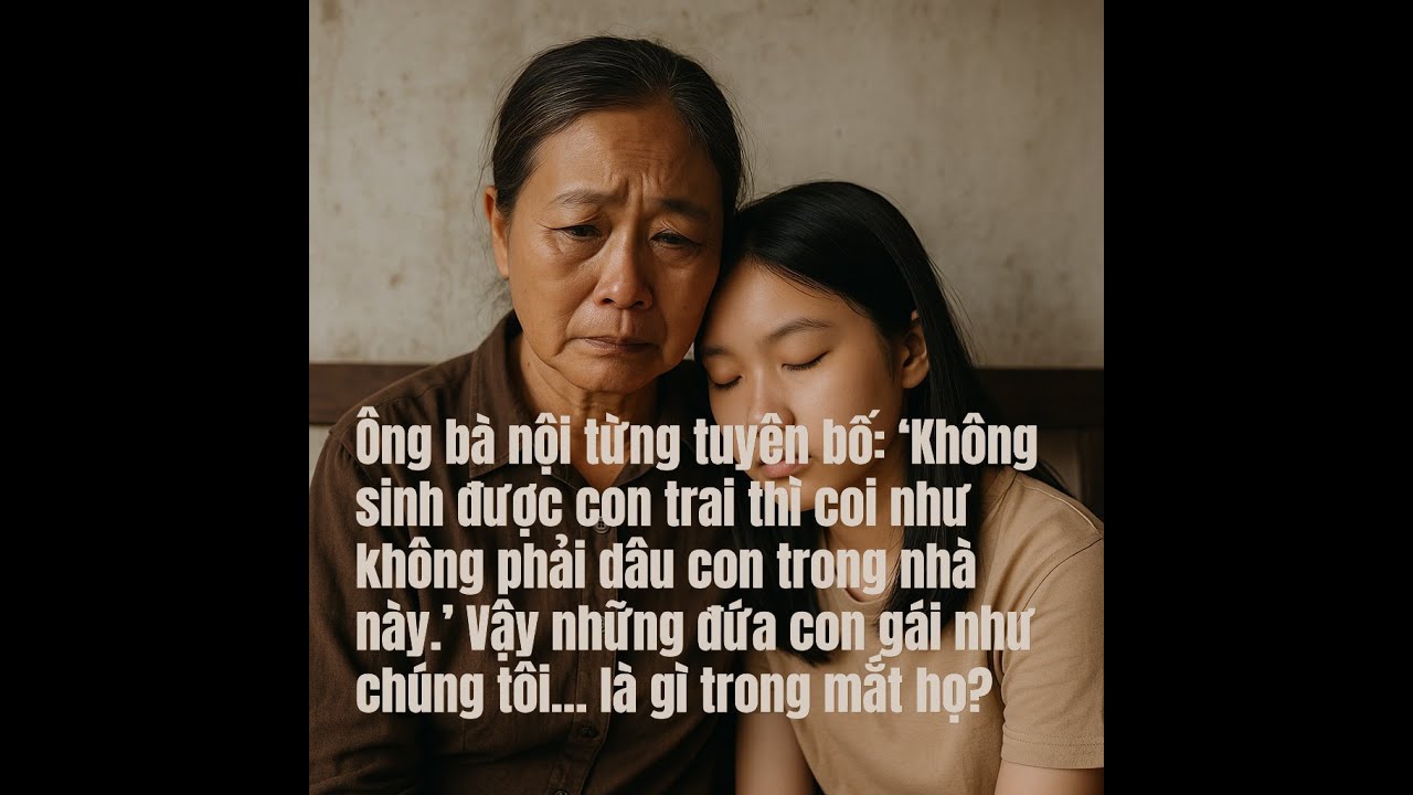 Ba lần mẹ tôi sinh con gái, thì ba cũng ba lần bỏ đi… để lại mẹ trong tủi nhục, đau đớn và mặc cảm!!