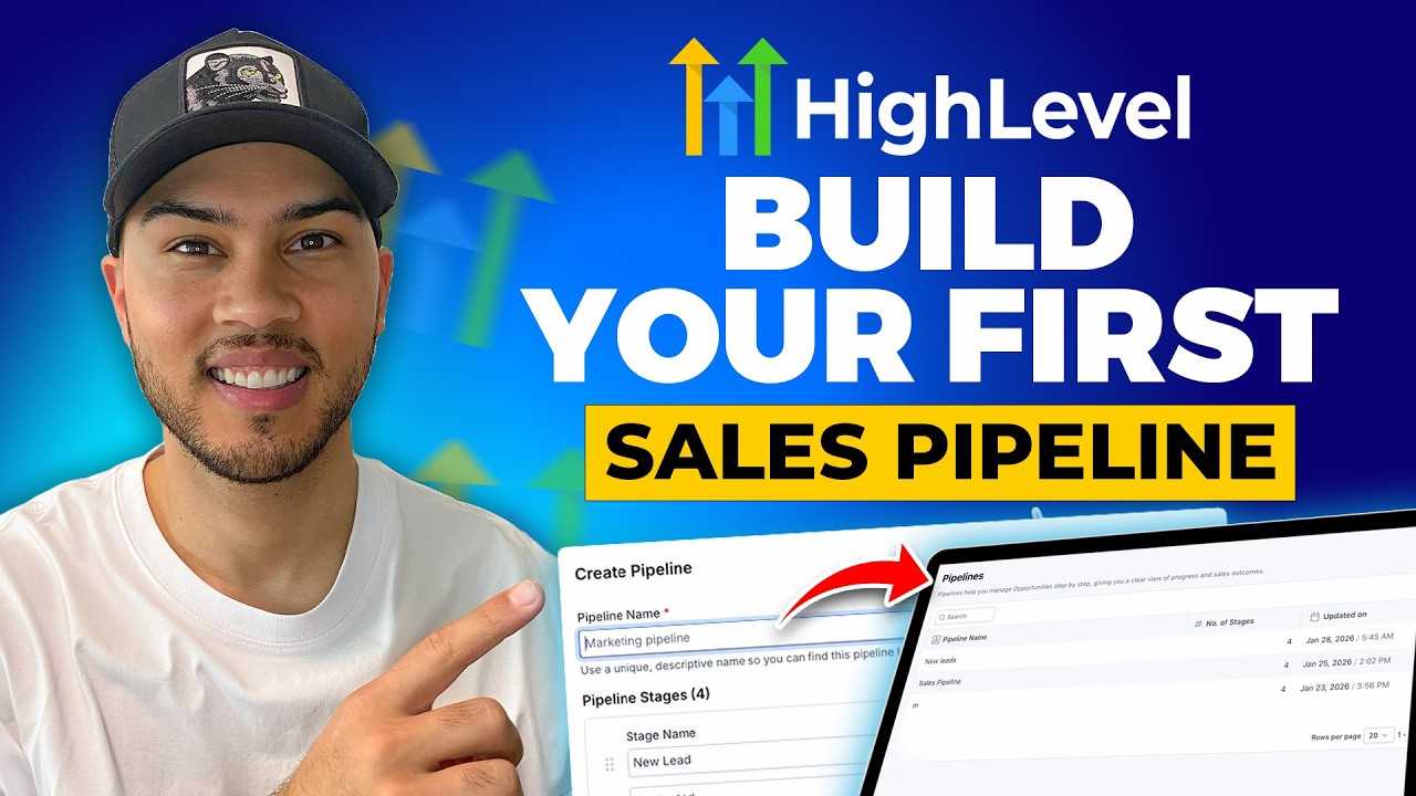 How to Create Your First Pipeline in GoHighLevel (Beginner CRM Tutorial ...