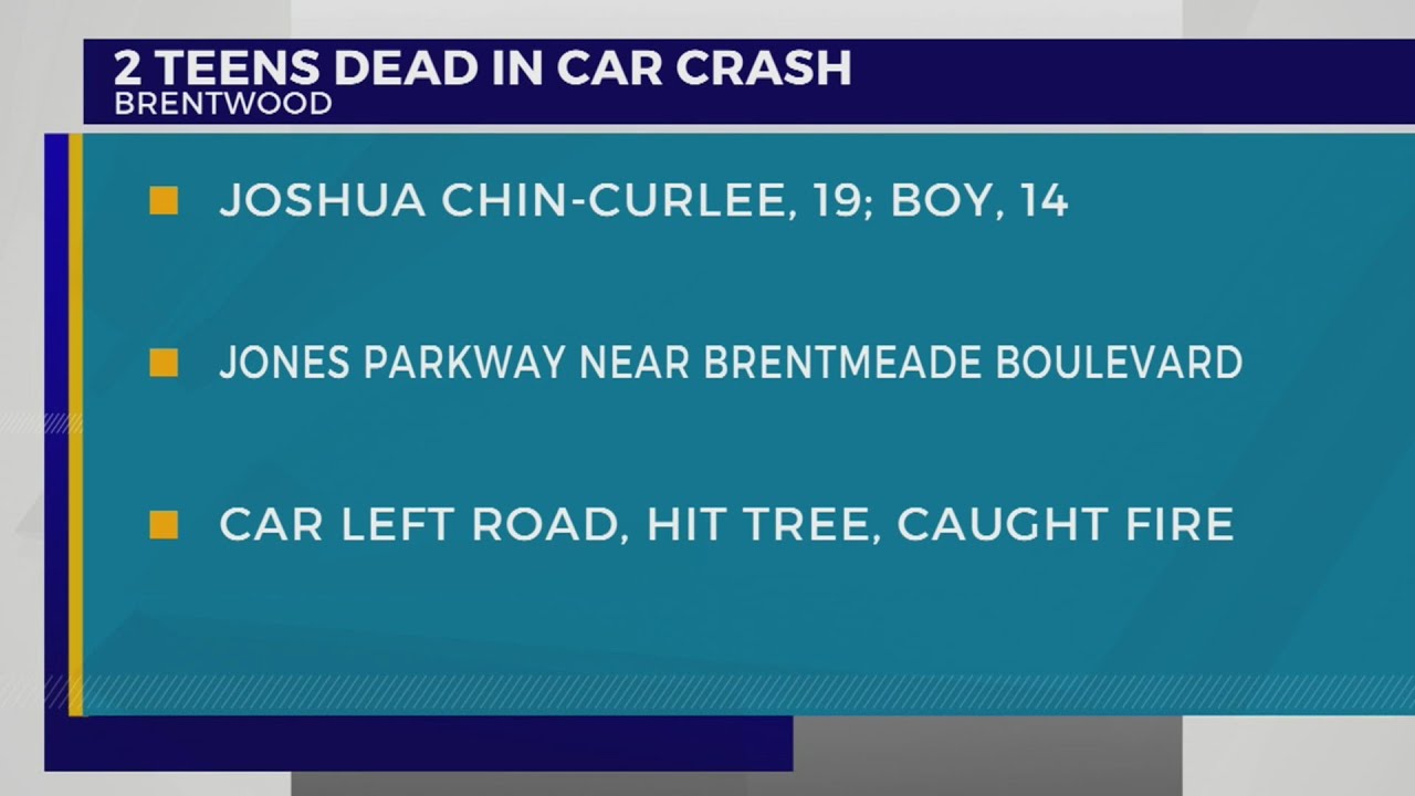 Two Brentwood teens dead after vehicle crashes into tree, catches on ...
