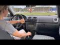 Manual Car Driving Video ASMR Driving In Traffic In The City Girl Drives Manual Car ASMR Video 