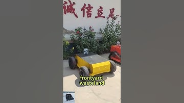 remote operated crawler weed reaper made by Vigorun Tech#gardeningtools #slopemower #lawnmower