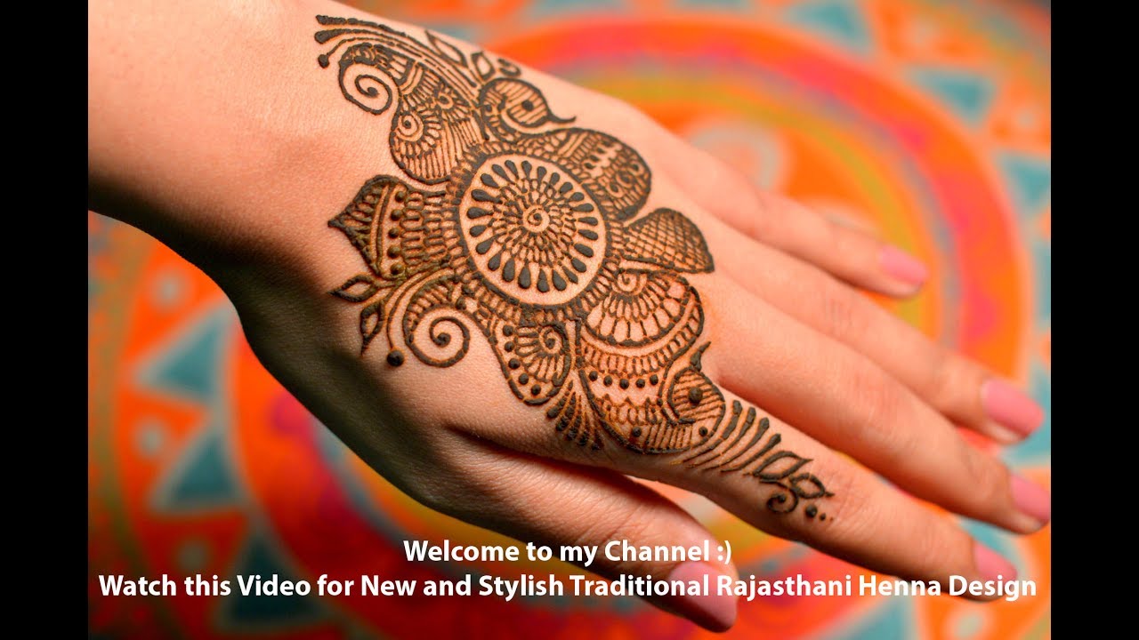 New Traditional Rajasthani Henna Mehndi For Indian Weddings