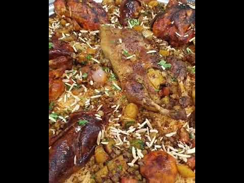 صحن مصري ملكي بط ودجاج وحمام محشي