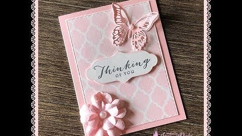 Stencil Background Technique & Card Share
