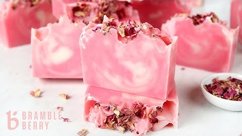 Learn To Make Swirled Rose Soap - Cold Process Soapmaking Guide | BrambleBerry.com