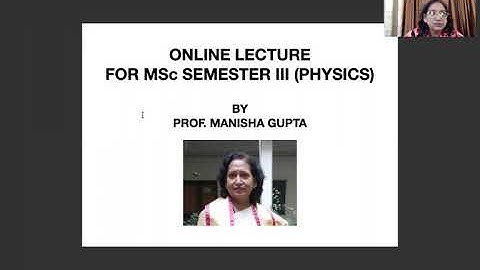 Concept of superconductivity (Part I) by Prof. Mnisha Gupta, Physics Department, Lucknow University