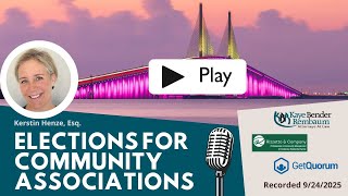 Elections for HOAs and Condominiums
