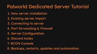 How to Host Palworld dedicated server with automation and backups