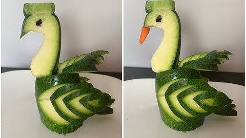 How to make cucumber bird - Cucumber Swan - Fruit Vegetables.