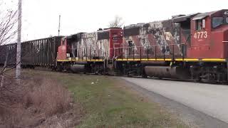 Cn 4773 & Cn 4793 Cn L561 East Métis Qc Matane Sub M.p 5.73