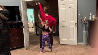 Eva and Aunt Enid dance video