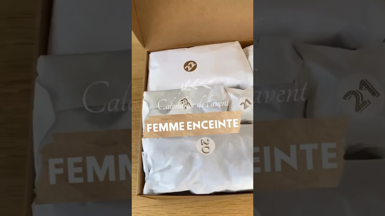 Calendrier de l’avent pour femme enceinte ! Attendre la naissance de