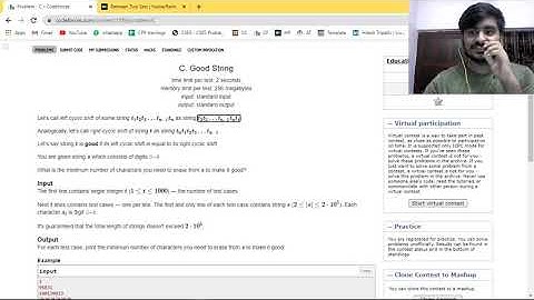 (Problem-C) Good String | Codeforces Educational Round 92