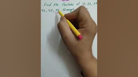 Mathematics - Ch-6 Factors and Multiples  (Class IV)