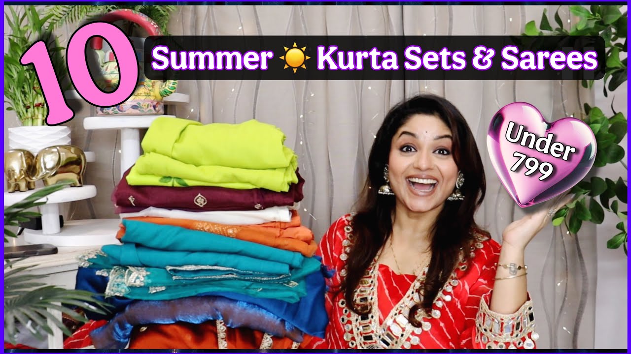 Under 799 Kurta sets & saree must have party wear ft. @flipkart haul shop with Vaishali  