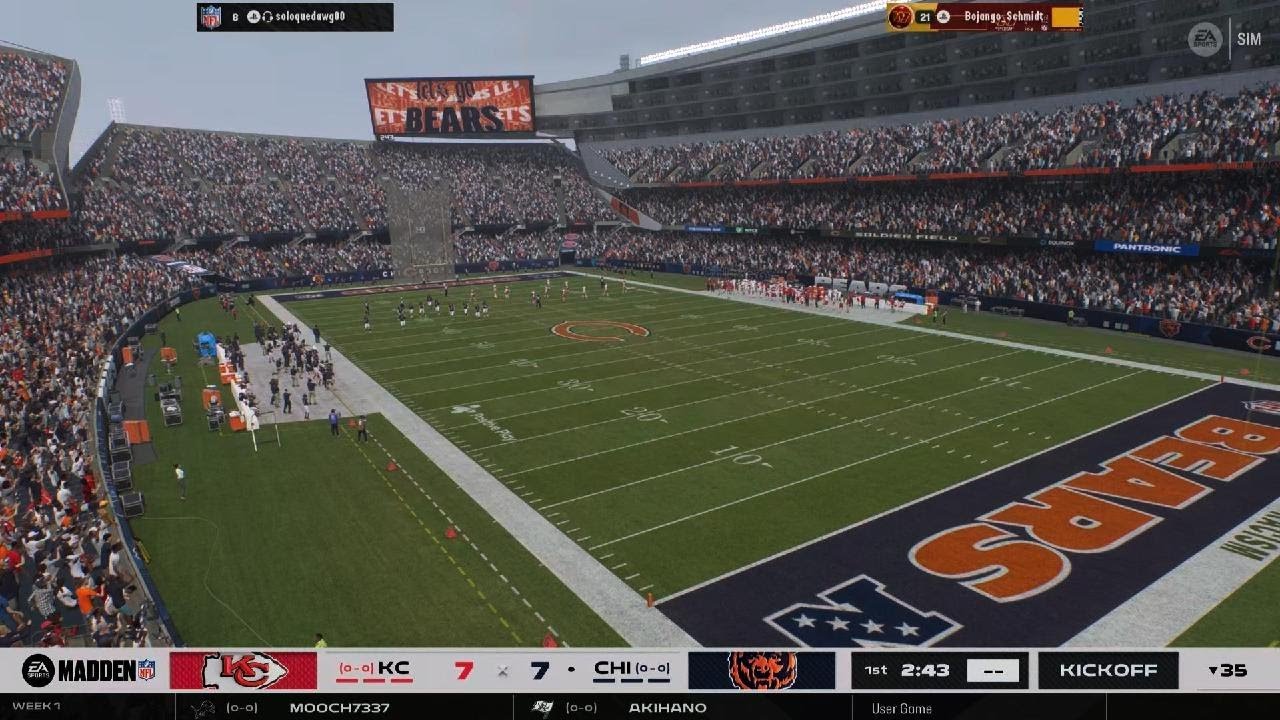 Madden NFL 26 Coach Lg Bears vs Cheifs
