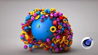 Cinema 4D - Vibrations with the ball screenshot 2