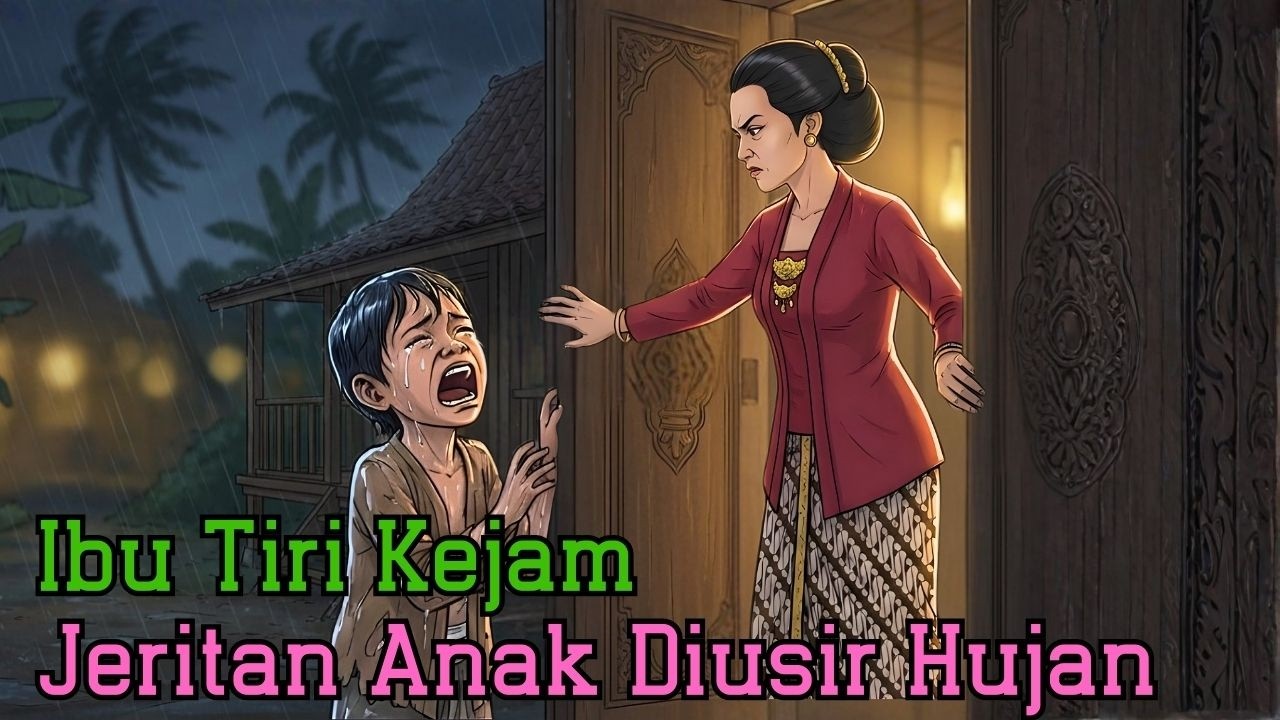 Ibu Tiri Kejam Usir Anak 7 Tahun Saat Hujan Deras, Akhirnya Mengerikan!| dongeng  | cerita rakyat